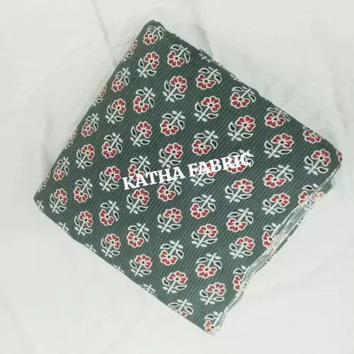 Kantha print green